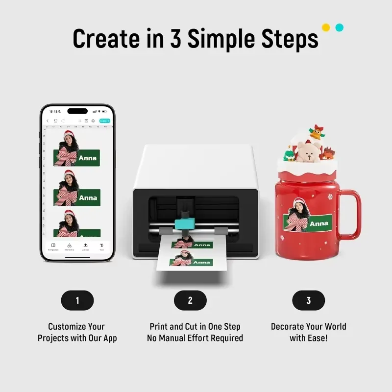 Label Maker - PixCut S1 Mesin Pembuat Stiker All-in-One