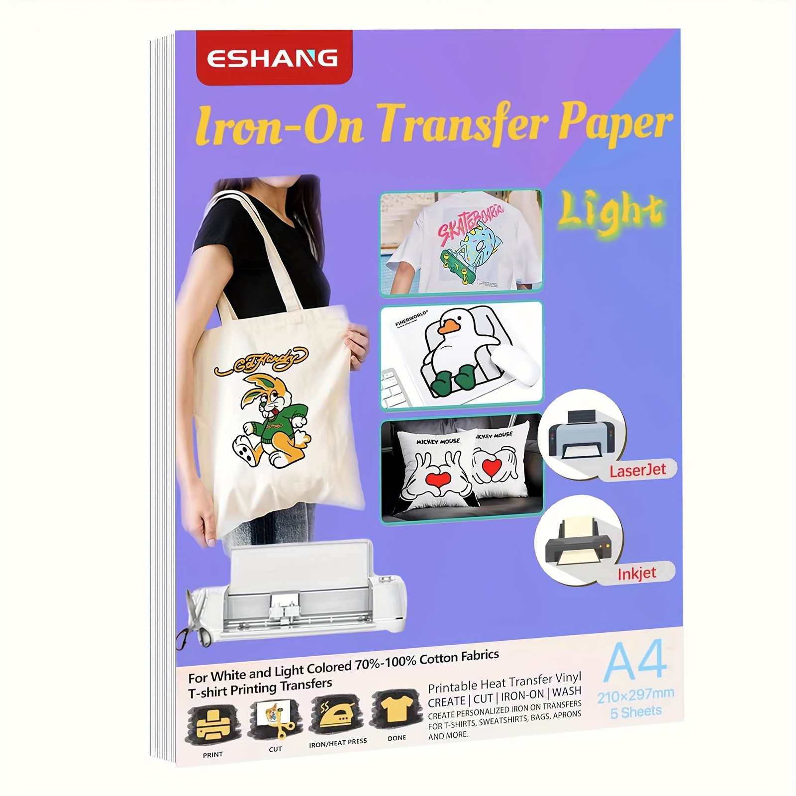 Commercial Fabric Printing Machine - Kertas Transfer Panas Ukuran A4 Untuk