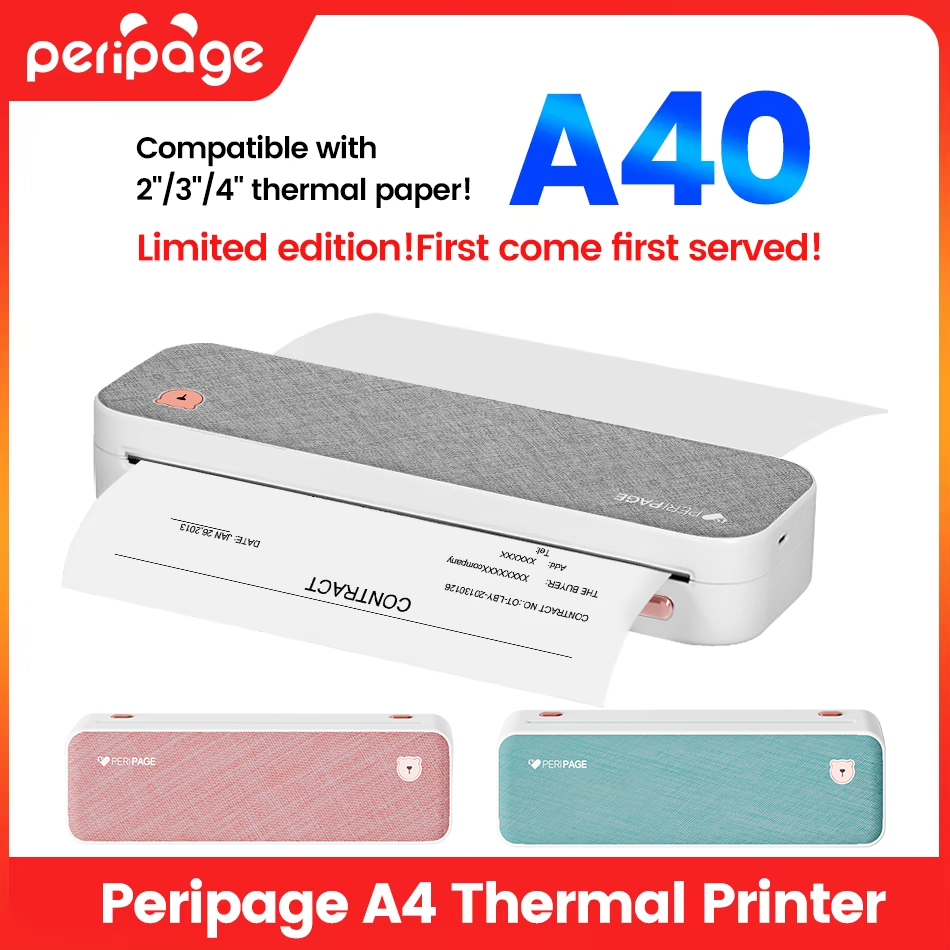 Commercial Book Printing Machines - Peripage Printer Portabel A4 kertas Transfer