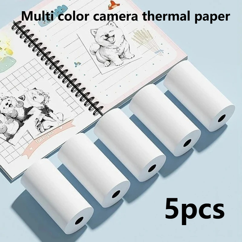 Thermal Printer - 5 Gulungan Stiker Perekat Termal Perlengkapan