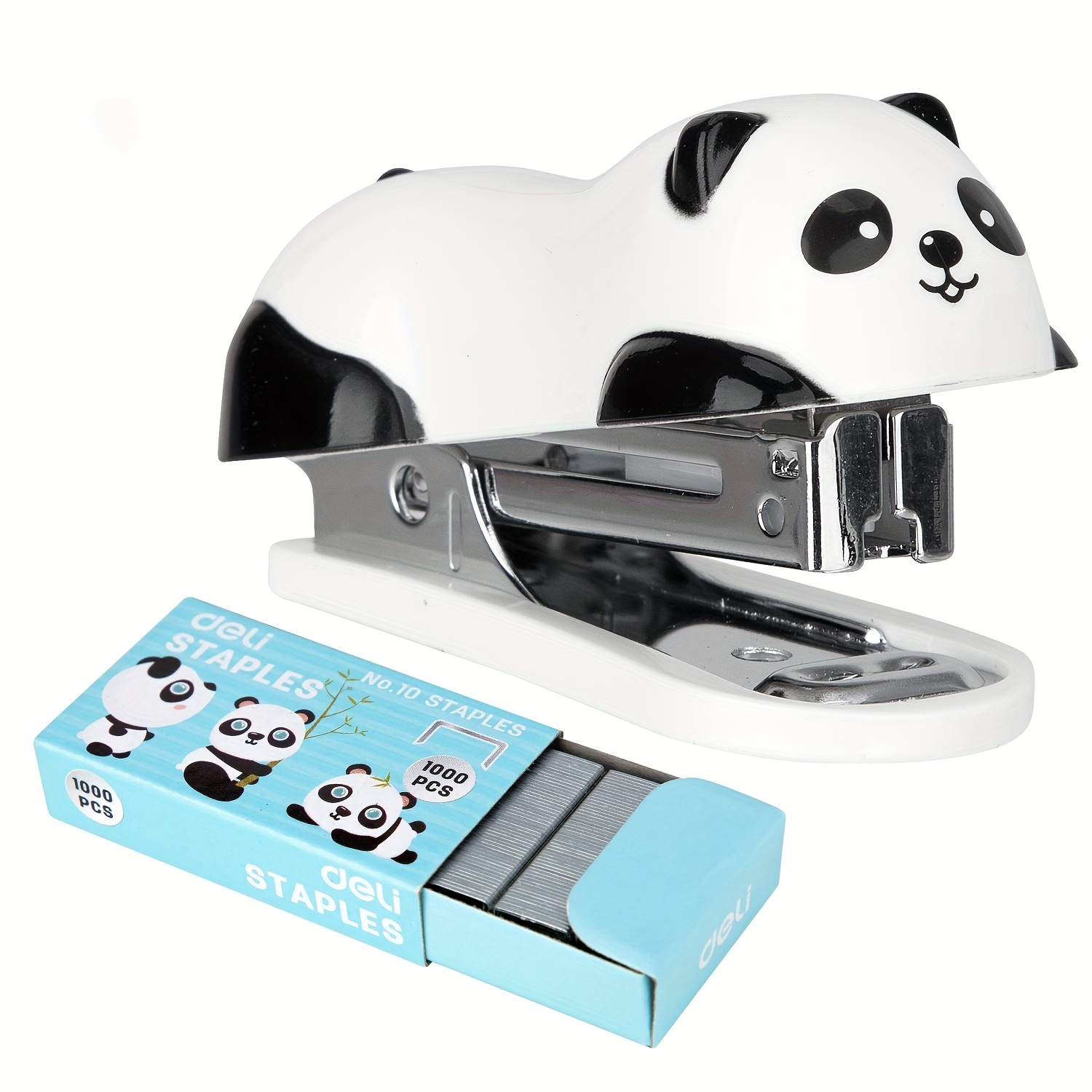 Stapler Heavy Duty - DELI Set Stapler Mini kartun Stapler