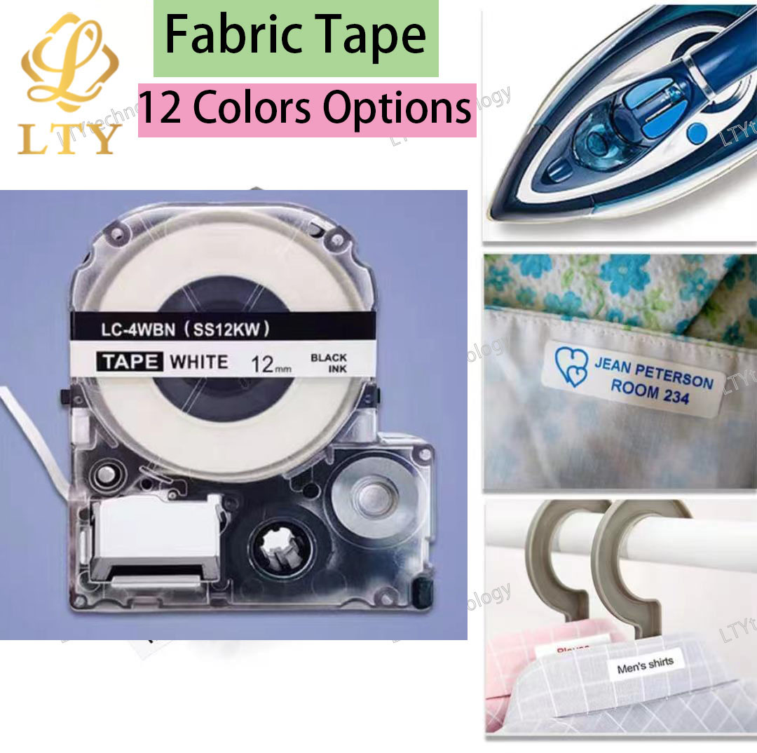 Commercial Fabric Printing Machine - 12Mm Kain Iron-On Label Tape untuk
