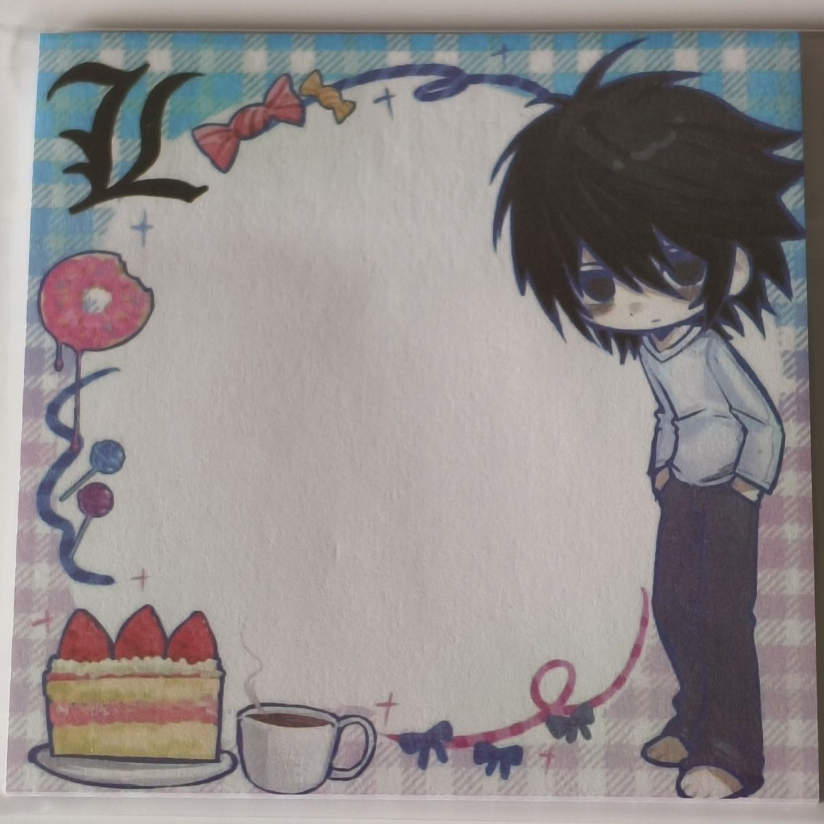 Death Note L Anime Memo Pad Lu - Printer Paper ulasan dan harga