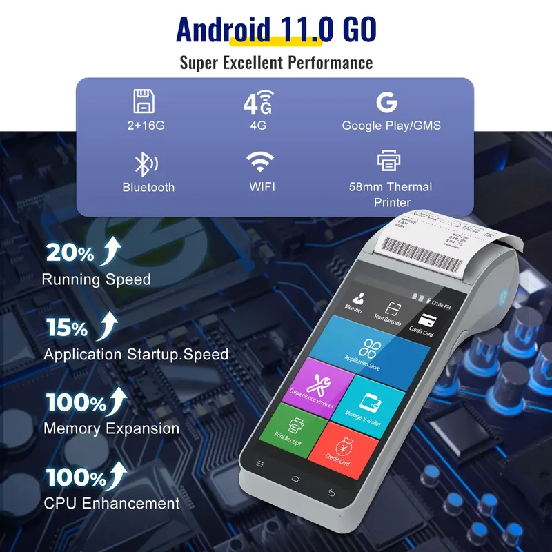 Sistem POS Android Z91 Layar S - Receipt Printer ulasan dan harga