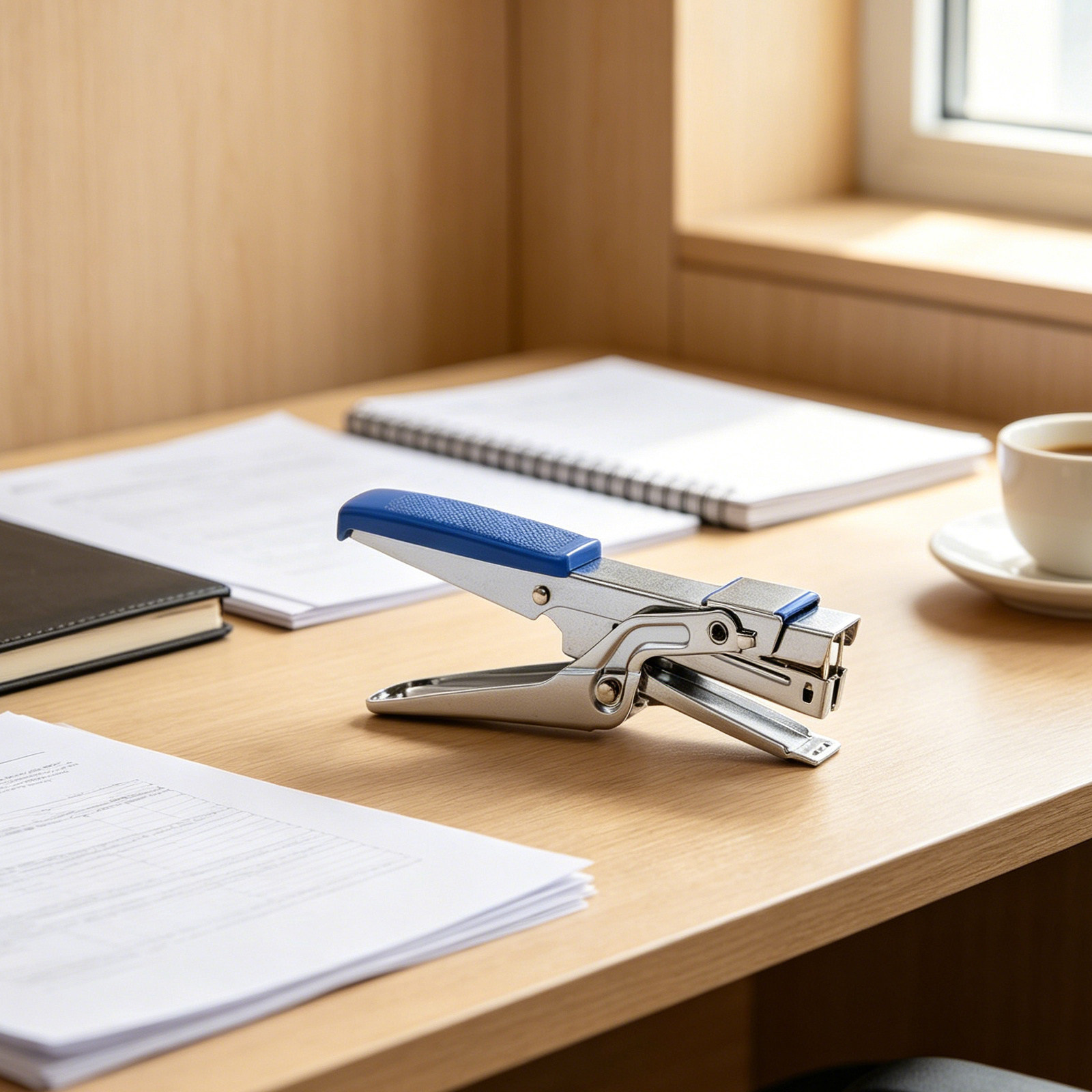 Stapler Model Tang, Warna Biru - Stapler Heavy Duty ulasan dan harga