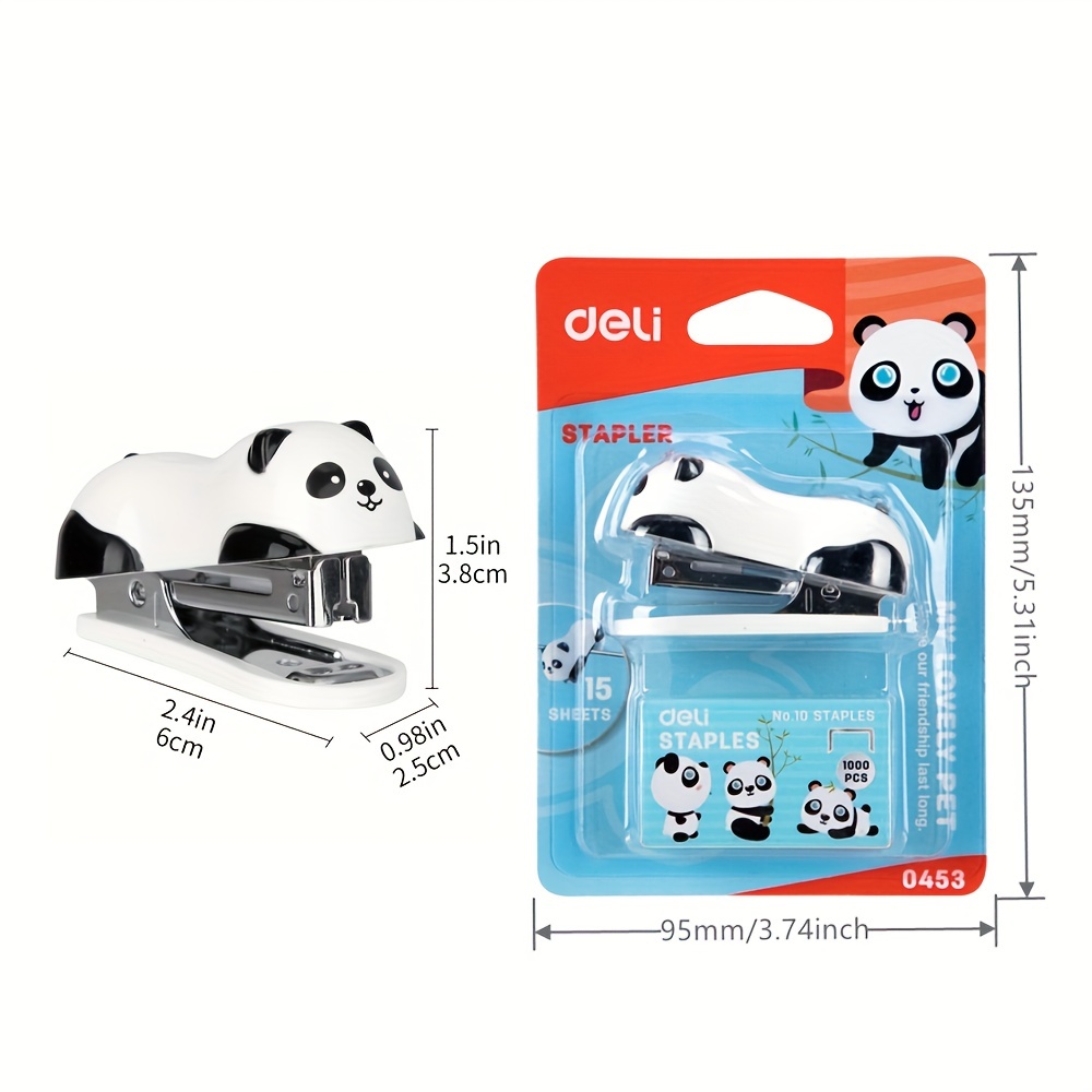 DELI Set Stapler Mini kartun S - Stapler Heavy Duty ulasan dan harga
